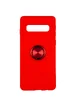 TPU чехол Summer ColorRing под магнитный держатель для Samsung Galaxy S10 Красный