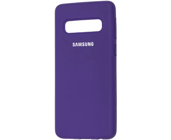 Чехол Silicone Cover Full Protective (AA) для Samsung Galaxy S10 Фиолетовый / Purple