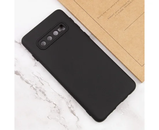 Чехол Silicone Cover Lakshmi Full Camera (A) для Samsung Galaxy S10 Черный / Black