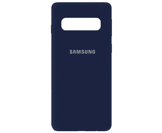 Чехол Silicone Cover My Color Full Protective (A) для Samsung Galaxy S10 Синий / Midnight blue