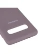 Чехол Silicone Cover (AA) для Samsung Galaxy S10 Серый / Lavender Gray