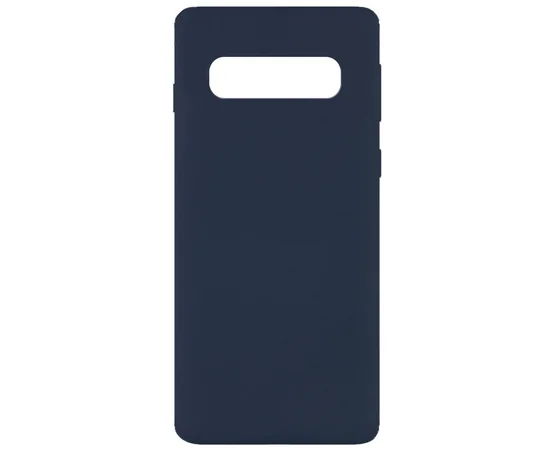 Чехол Silicone Cover Full without Logo (A) для Samsung Galaxy S10 Синий / Midnight blue