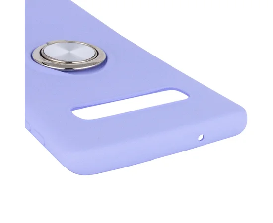 TPU чехол Summer ColorRing под магнитный держатель для Samsung Galaxy S10 Фиолетовый