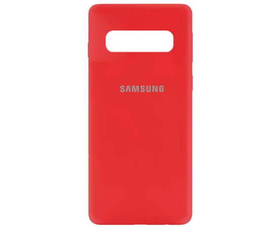 Чехол Silicone Cover My Color Full Protective (A) для Samsung Galaxy S10 Красный / Red
