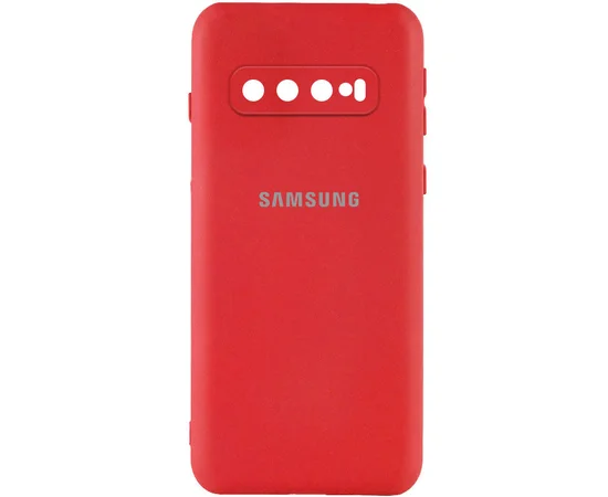 Чехол Silicone Cover My Color Full Camera (A) для Samsung Galaxy S10 Красный / Red