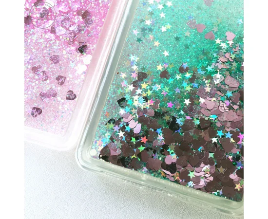 TPU чехол Liquid hearts для Samsung Galaxy S10 Фиолетовый