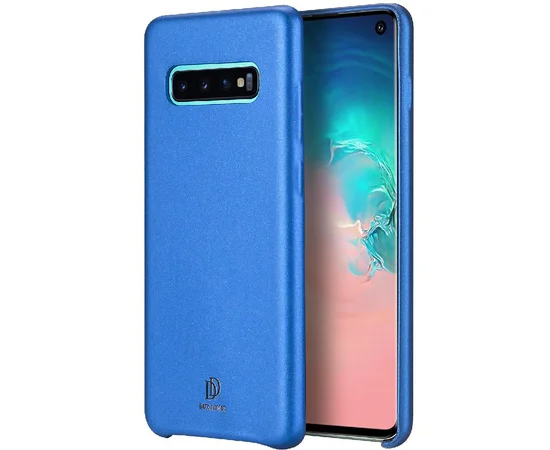 Кожаная накладка Dux Ducis для Samsung Galaxy S10 Синий