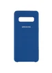 Чехол Silicone Cover (AA) для Samsung Galaxy S10 Синий / Navy Blue