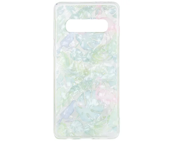 Накладка Glue Case Фламинго для Samsung Galaxy S10 Зеленый