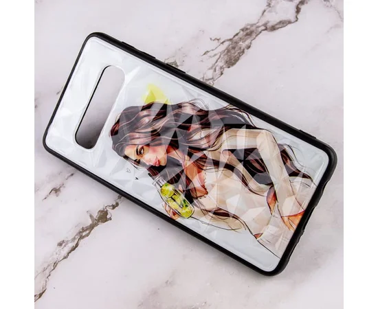TPU+PC чехол Prisma Ladies для Samsung Galaxy S10 Yellow