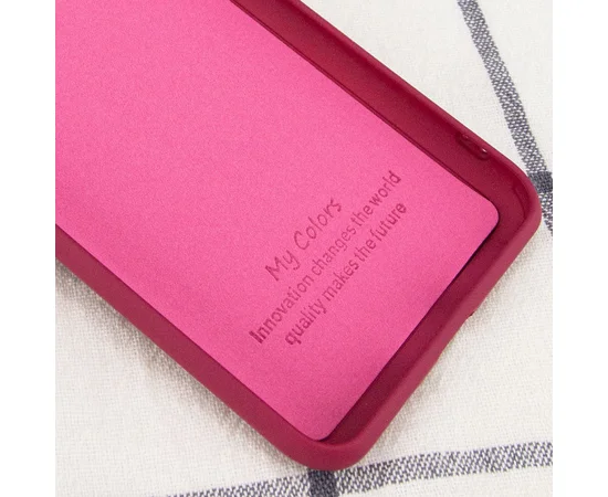 Чехол Silicone Cover My Color Full Camera (A) для Samsung Galaxy S10 Бордовый / Marsala