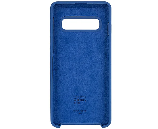 Чехол Silicone Cover (AA) для Samsung Galaxy S10 Синий / Navy Blue