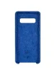 Чехол Silicone Cover (AA) для Samsung Galaxy S10 Синий / Navy Blue