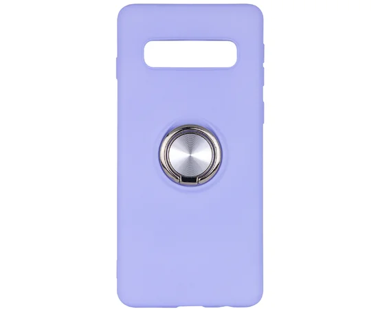TPU чехол Summer ColorRing под магнитный держатель для Samsung Galaxy S10 Фиолетовый