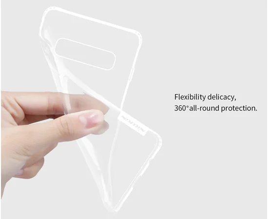 TPU чехол Nillkin Nature Series для Samsung Galaxy S10 Бесцветный (прозрачный)