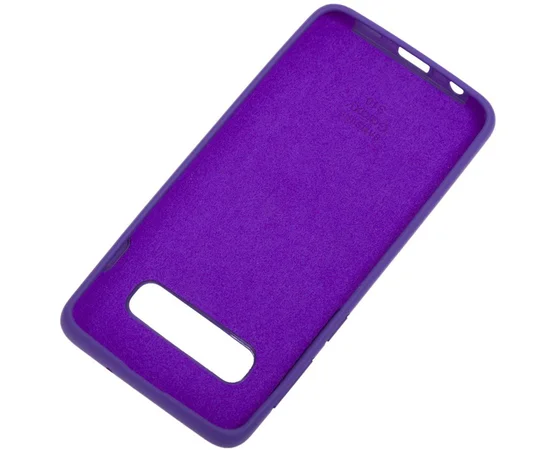 Чехол Silicone Cover Full Protective (AA) для Samsung Galaxy S10 Фиолетовый / Purple