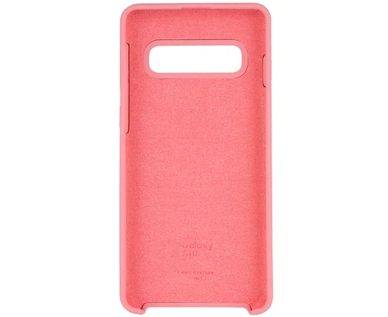 Чехол Silicone Cover (AA) для Samsung Galaxy S10 Розовый / Pink