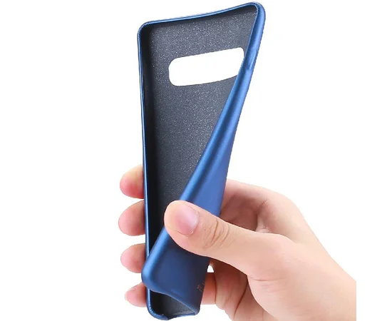 Кожаная накладка Dux Ducis для Samsung Galaxy S10 Синий