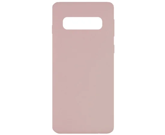 Чехол Silicone Cover Full without Logo (A) для Samsung Galaxy S10 Розовый / Pink Sand