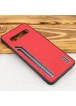 TPU чехол SHENGO Textile series для Samsung Galaxy S10 Красный