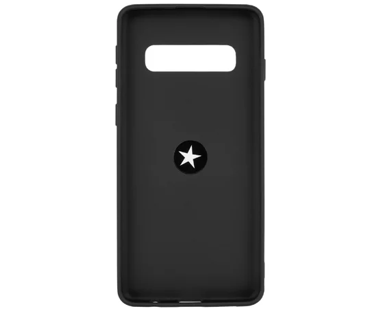 TPU чехол Summer ColorRing под магнитный держатель для Samsung Galaxy S10 Черный