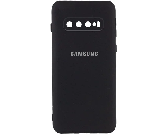 Чехол Silicone Cover My Color Full Camera (A) для Samsung Galaxy S10 Черный / Black