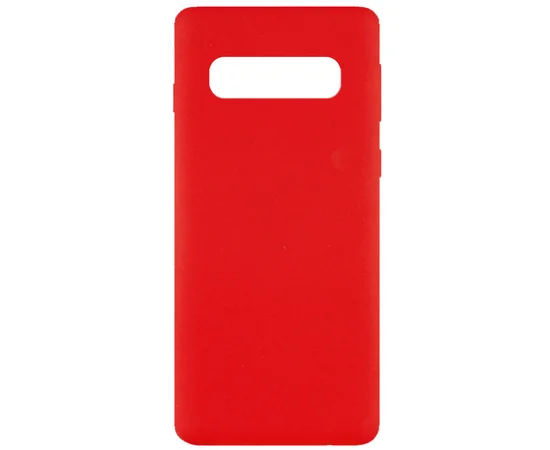 Чехол Silicone Cover Full without Logo (A) для Samsung Galaxy S10 Красный / Red