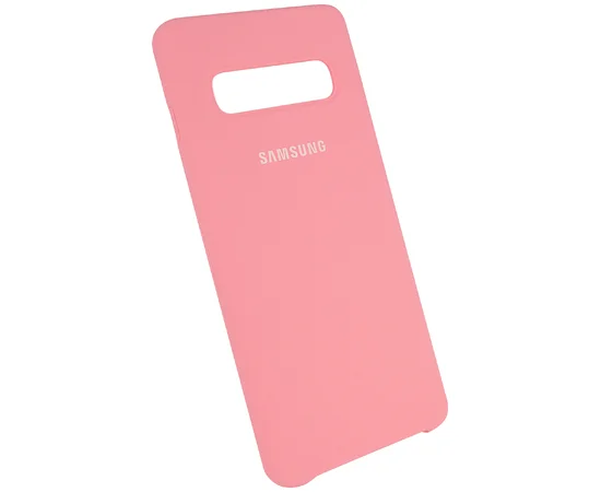 Чехол Silicone Cover (AA) для Samsung Galaxy S10 Розовый / Pink