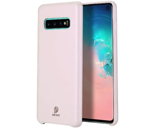 Кожаная накладка Dux Ducis для Samsung Galaxy S10 Розовый
