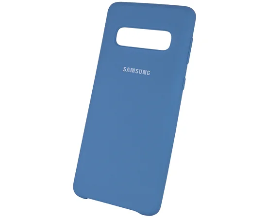Чехол Silicone Cover (AA) для Samsung Galaxy S10 Синий / Air Force Blue