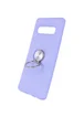 TPU чехол Summer ColorRing под магнитный держатель для Samsung Galaxy S10 Фиолетовый