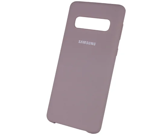 Чехол Silicone Cover (AA) для Samsung Galaxy S10 Серый / Lavender Gray
