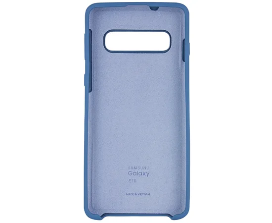 Чехол Silicone Cover (AA) для Samsung Galaxy S10 Синий / Air Force Blue
