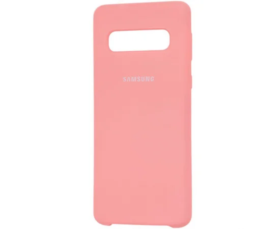 Чехол Silicone Cover (AA) для Samsung Galaxy S10 Розовый  / Cotton Candy