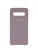 Чехол Silicone Cover (AA) для Samsung Galaxy S10 Серый / Lavender Gray