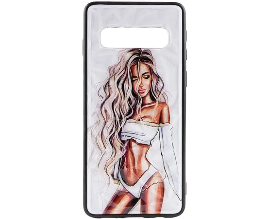 TPU+PC чехол Prisma Ladies для Samsung Galaxy S10 White