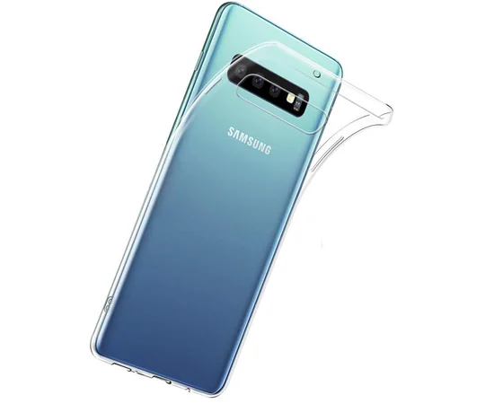 TPU чохол Epic Transparent 1,0mm для Samsung Galaxy S10 Безбарвний (прозорий)