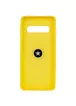TPU чехол Summer ColorRing под магнитный держатель для Samsung Galaxy S10 Желтый