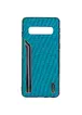 TPU чехол SHENGO Textile series для Samsung Galaxy S10 Зеленый