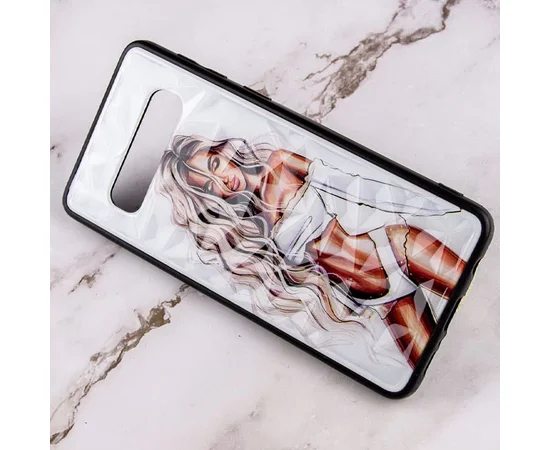 TPU+PC чехол Prisma Ladies для Samsung Galaxy S10 White