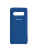 Чохол Silicone Cover (AA) для Samsung Galaxy S10 Синій / Navy Blue