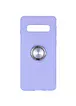 TPU чохол Summer ColorRing під магнітний тримач для Samsung Galaxy S10 Фіолетовий