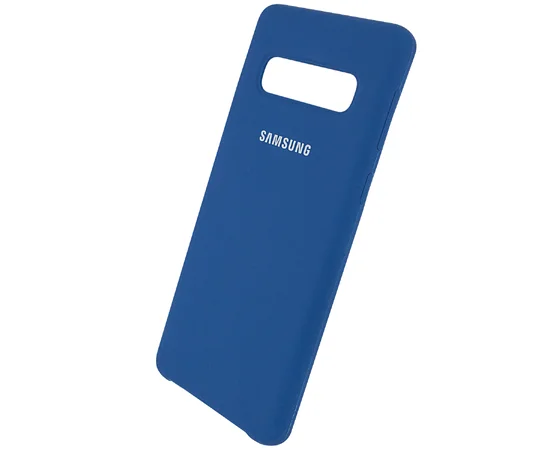 Чохол Silicone Cover (AA) для Samsung Galaxy S10 Синій / Navy Blue