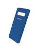 Чохол Silicone Cover (AA) для Samsung Galaxy S10 Синій / Navy Blue