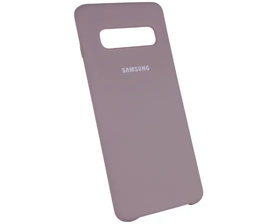 Чехол Silicone Cover (AA) для Samsung Galaxy S10 Серый / Lavender Gray