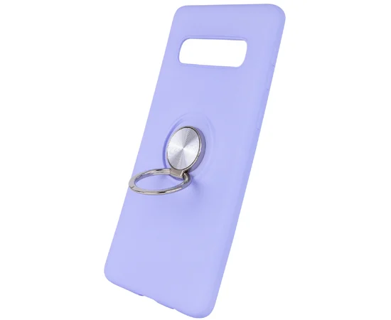 TPU чохол Summer ColorRing під магнітний тримач для Samsung Galaxy S10 Фіолетовий
