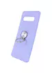 TPU чохол Summer ColorRing під магнітний тримач для Samsung Galaxy S10 Фіолетовий