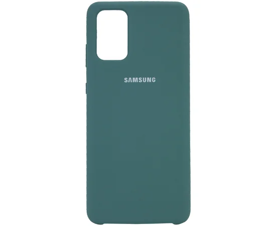 Чехол Silicone Cover (AA) для Samsung Galaxy S20+ Зеленый / Pine green