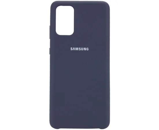 Чехол Silicone Cover (AA) для Samsung Galaxy S20+ Синий / Midnight Blue