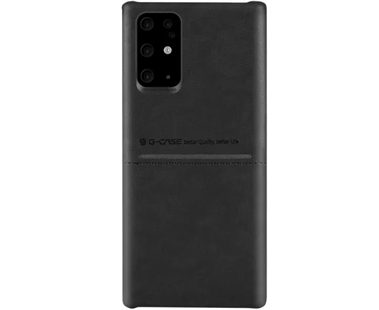 Кожаная накладка G-Case Cardcool Series для Samsung Galaxy S20+ Черный